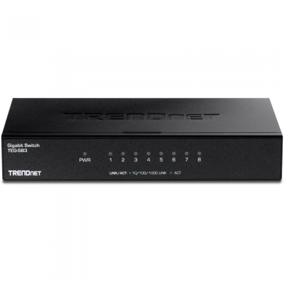 SWITCH 8 PTOS GIGABIT TRENDNET MOD TEG-S83