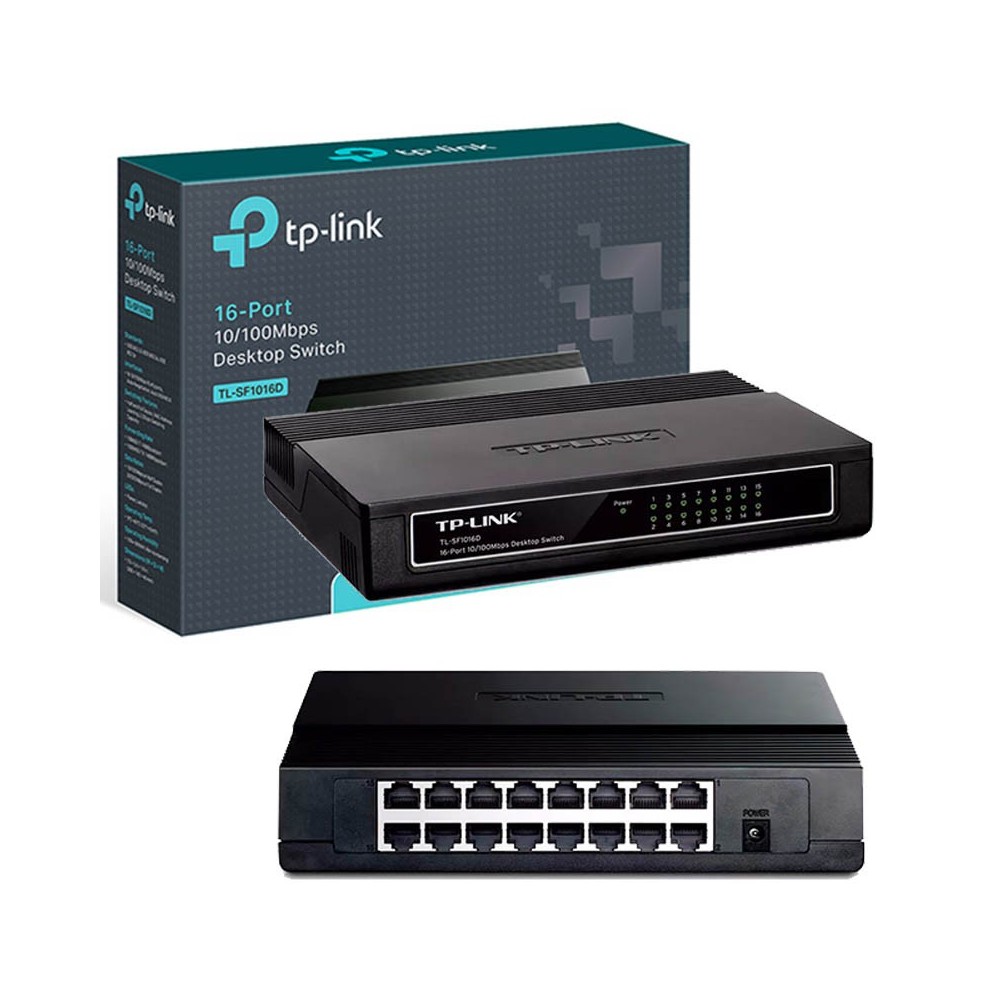 SWITCH 16 PUERTOS 10/100 MOD. TL-SF1016D TPLINK