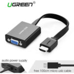 ADAPTADOR HDMI A VGA C/MICRO USB A HDMI UGREEN