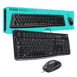 LOGITECH MK120 KIT TECLADO Y MOUSE USB
