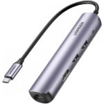 DOCKING 5 EN 1 UGREEN 10919 TIPO C (03 USB 3.0/ 01 HDMI/PD)