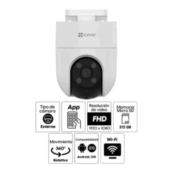CAMARA EZVIZ H8C EXTERIOR 2K+ 4MP - Imagen 2