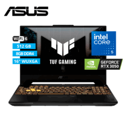 LAPTOP ASUS TUF GAMING I5 210H/ 8GB / 512 GB/ RTX 3050 6 GB/  16"