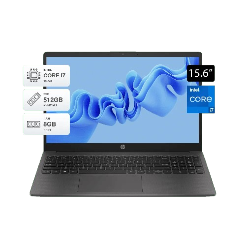 I7-removebg-preview LAPTOP HP 250 G10 I7 1355U/ 8 GB/ 512 GB/ 15.6" - Imagen 1