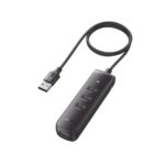 HUB USB UGREEN 4 PUERTOS C/CABLE 1 MT 3.0 NEGRO